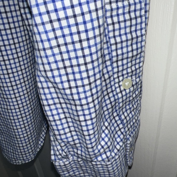 Ralph Lauren Classic Fit Men's Button Down Shirt Size XXL Blue Gingham Logo E11 - Picture 11 of 16